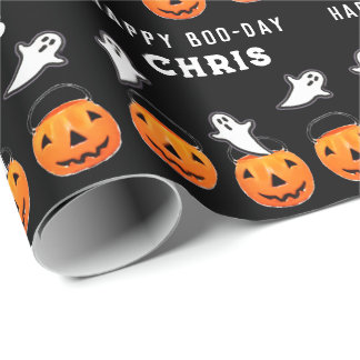 Papel De Regalo Regalo de cumpleaños de Halloween