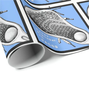 Papel De Regalo Regalo de cumpleaños de Lacrosse