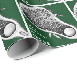 Papel De Regalo Regalo de cumpleaños de Lacrosse Sports