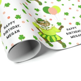 Papel De Regalo Regalo de cumpleaños irlandés