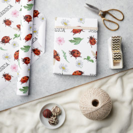 Papel De Regalo Regalo de Cute Lady Bugs