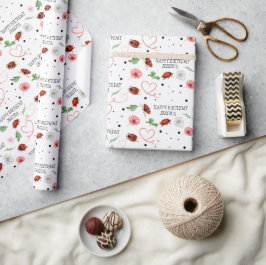 Papel De Regalo Regalo de Cute Lady Bugs