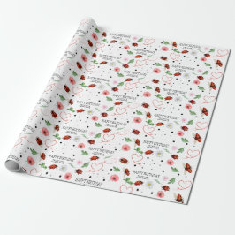 Papel De Regalo Regalo de Cute Lady Bugs