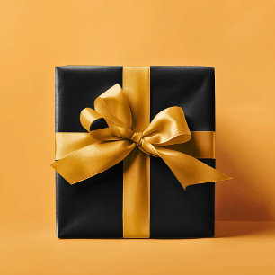 Papel De Regalo Regalo de Despedida de Soltera de Color Negro Sóli