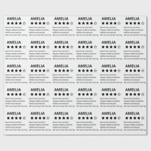 Papel De Regalo Regalo de despedida personalizado - Fundido trabaj