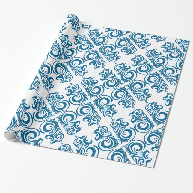 Papel De Regalo Regalo de escarcha de invierno (Desenrollado)