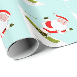 Papel De Regalo Regalo de esquí Santa Skier