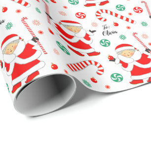 Papel De Regalo Regalo de feriado de hockey sobre hierba personali