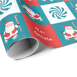 Papel De Regalo Regalo de feriado de hockey sobre hierba personali