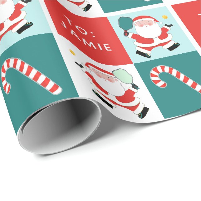 Papel De Regalo Regalo de feriado personalizado de bolas de pollo (Esquina del rollo)