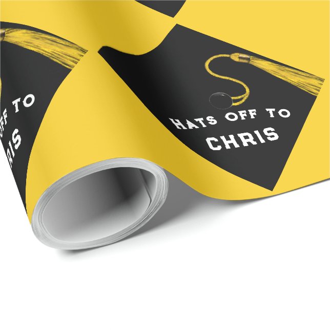 Papel De Regalo Regalo de fiesta de graduación (Esquina del rollo)