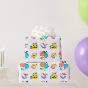 Papel De Regalo Regalo de fiesta de Halloween para niños, colorido