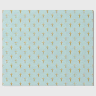 Papel De Regalo Regalo de Flor Azul Francés De Lis