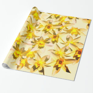 Papel De Regalo Regalo de foto de flores de narcisos de primavera