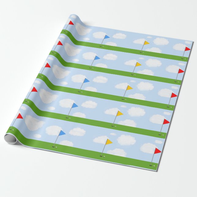 Papel De Regalo Regalo de golf (Desenrollado)