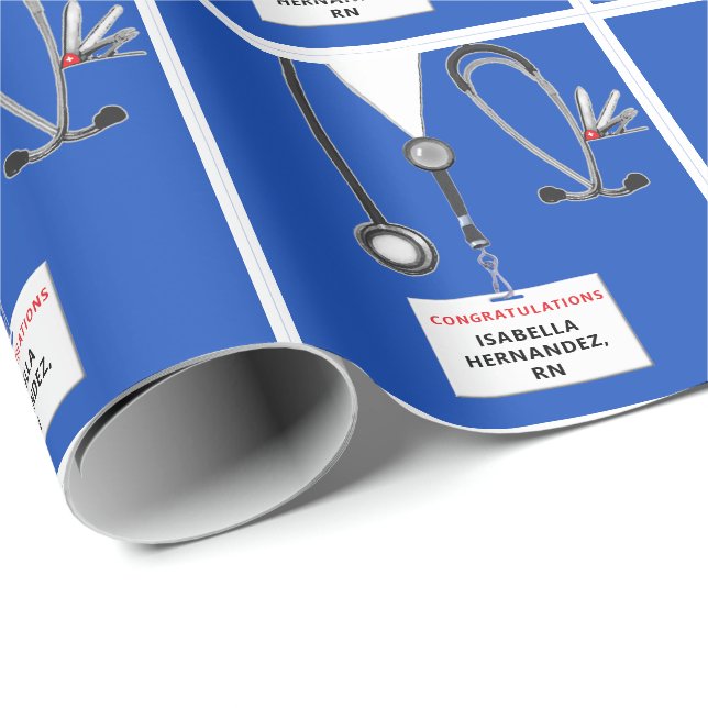 Papel De Regalo Regalo de graduación de enfermería (Esquina del rollo)