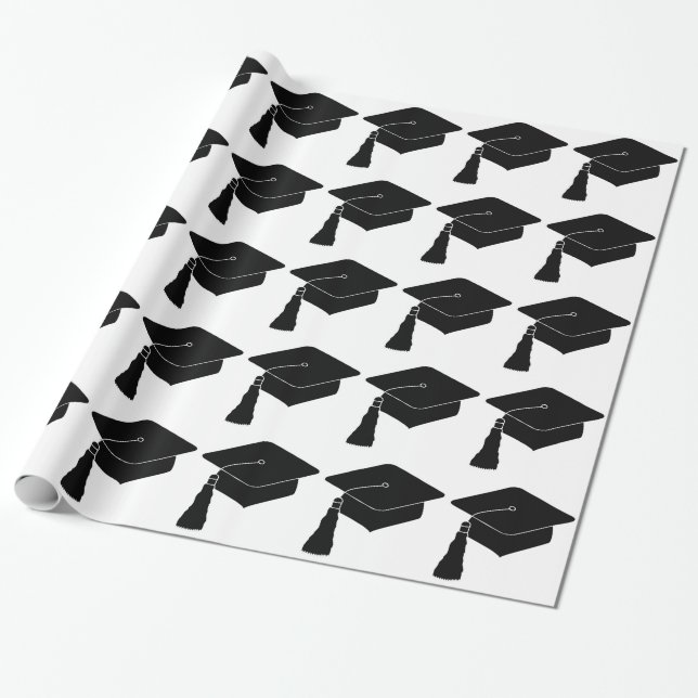 Papel De Regalo Regalo de Graduación de Grad Cap (Desenrollado)