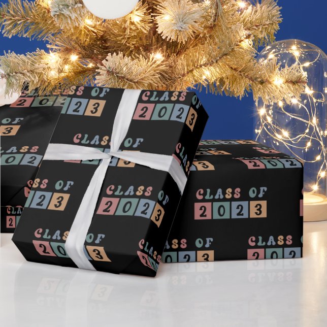 Papel De Regalo Regalo de graduación de la Escuela de Retro de 202 (Vacaciones)