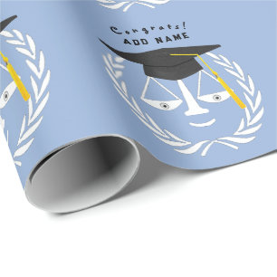 Papel De Regalo Regalo de graduación de la facultad de derecho cre