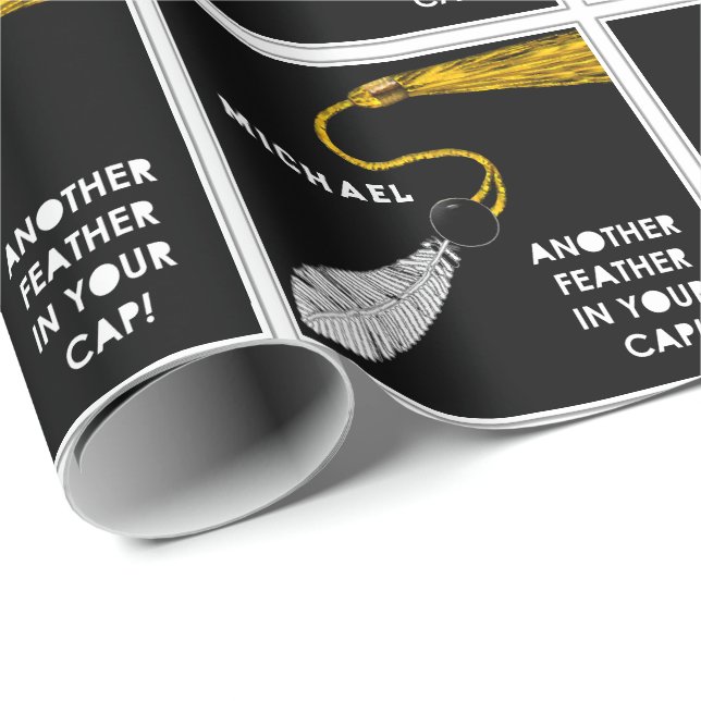 Papel De Regalo Regalo de graduación universitaria (Esquina del rollo)