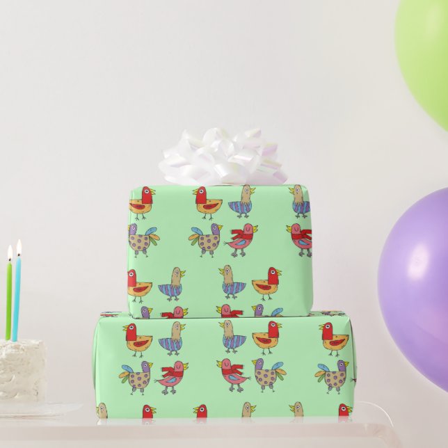 Papel De Regalo Regalo de granjas (Regalos de fiesta)