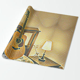Papel De Regalo Regalo de guitarra acústica