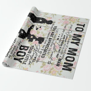 Papel De Regalo Regalo De Hijo A Mamá Para Mamá Decoración famil