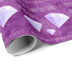 Papel De Regalo Regalo de joyas de diamantes de piedras angulares
