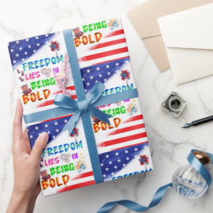 Papel De Regalo Regalo de libertad radica en ser audaz