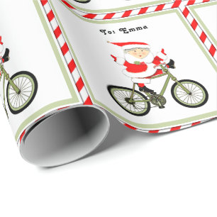 Papel De Regalo Regalo de los Navidades ciclistas