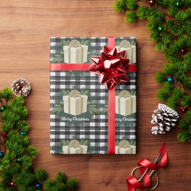 Papel De Regalo Regalo de los Navidades de Buffalo Plaid | Navidad (Regalo de vacaciones)