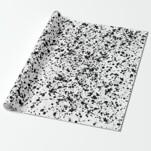 Papel De Regalo Regalo de manchas de tinta negra