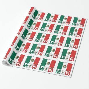 Papel De Regalo Regalo de México y Bandera Mexicana