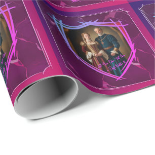 Papel De Regalo Regalo de moda antiguo medieval de Knight Coat of