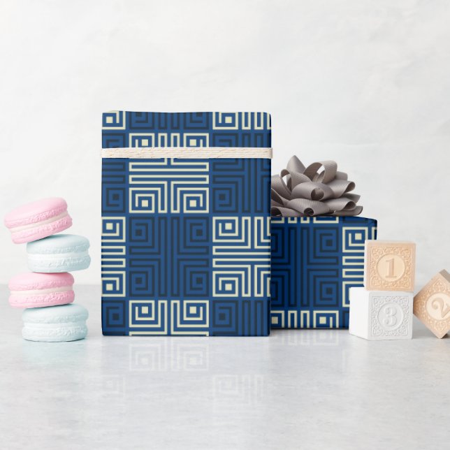 Papel De Regalo Regalo de monograma brillante y hermoso para el cu (Baby Shower)