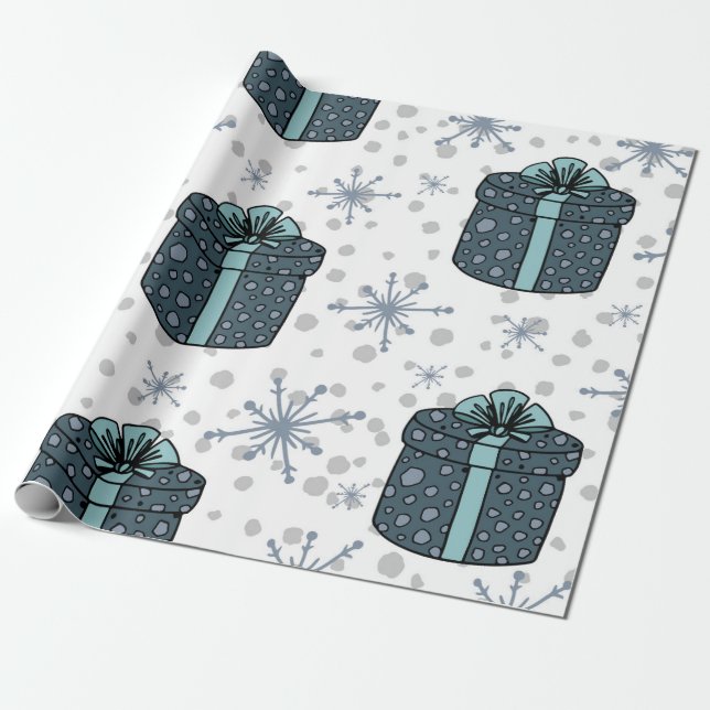 Papel De Regalo Regalo de Navidad (Desenrollado)