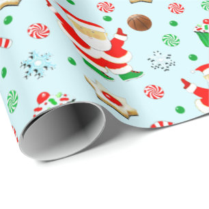 Papel De Regalo Regalo de Navidad de baloncesto