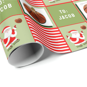 Papel De Regalo Regalo de Navidad de Baloncesto
