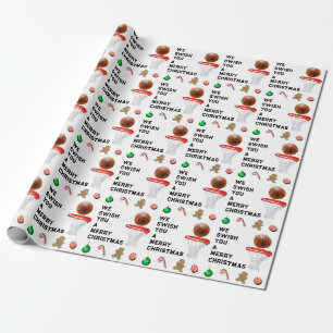 Papel De Regalo Regalo de Navidad de baloncesto