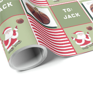 Papel De Regalo Regalo de Navidad de Baloncesto