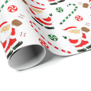 Papel De Regalo Regalo de Navidad de béisbol
