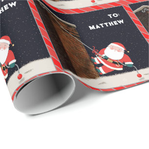 Papel De Regalo Regalo de Navidad de escalada en roca