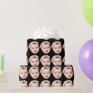 Papel De Regalo Regalo de Navidad de foto personalizada cara diver