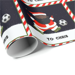 Papel De Regalo Regalo de Navidad de Fútbol