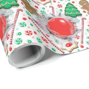 Papel De Regalo Regalo de Navidad de Hockey sobre Césped