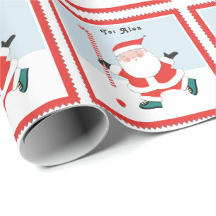 Papel De Regalo Regalo de Navidad de Hockey sobre Hierba Personali