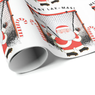 Papel De Regalo Regalo de Navidad de Lacrosse