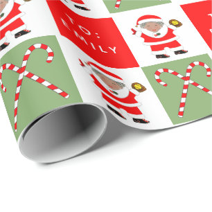 Papel De Regalo Regalo de Navidad de Softbol para Niñas