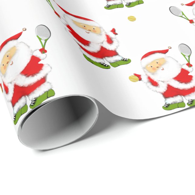 Papel De Regalo Regalo de Navidad de tenis (Esquina del rollo)