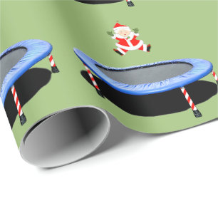Papel De Regalo Regalo de Navidad de trampolín